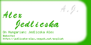 alex jedlicska business card